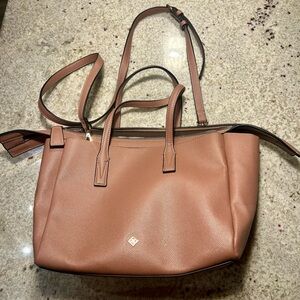 Like new Satchel purse in blush rose/mauve color
